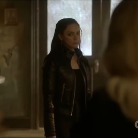 VINTAGE MOTO JACKET - BLANC NOIR - Picture 4 of 16